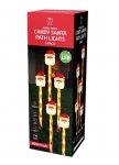 Led Santa Head Candy Path Lights 5 Pack