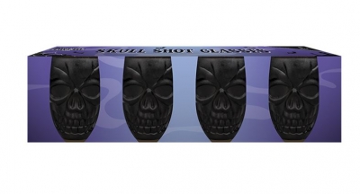 Halloween Skull Shot Glasses 4 Pack