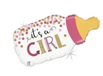 Confetti Baby Bottle Girl Single Pack