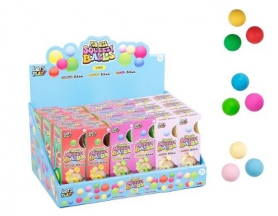 Fun Size Squeezy Balls 3pk - Pastel/colour/Bright