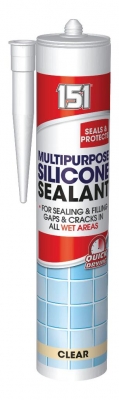 Multi Purpose Silicone Sealant Clear 280ml Cartridge