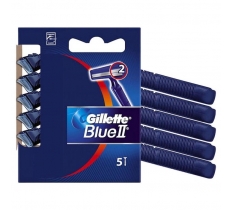 GILLETTE BLUE II BLADES DISPOSABLE RAZORS 5 PACK X 20