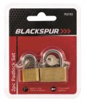 Blackspur 2 Pack Padlock Set - 20 And 30mm