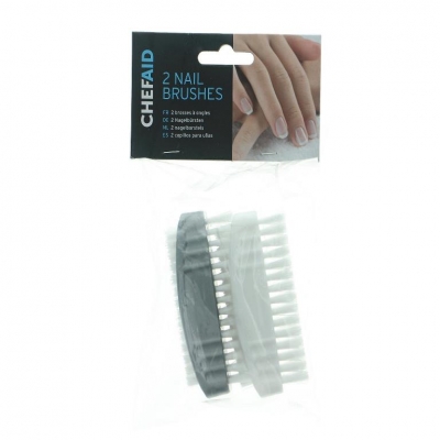 Chef Aid Plastic Nail Brush Pack Of 2