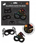 Halloween Scratch Art Masks 4 Pack