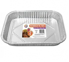 Rectangular Foil Trays (Approx 320mm x 260mm x 45mm) 2PC