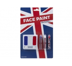 Union Jack Face Paint Makeup Set