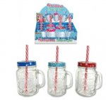 Christmas Glass Mason Drinking Jars