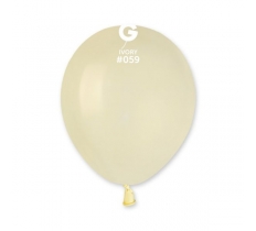 Gemar 5" Pack 50 Latex Balloons Ivory #059