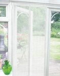 Magnetic Insect Guard Door Screen Curtains 90x210cm - White