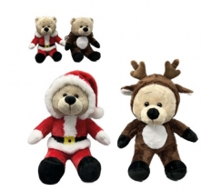 Plush Christmas Costume Bears 18cm