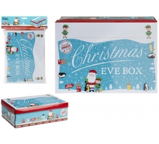 Small Blue Character Christmas Eve Box 21cm X 32cm X 11cm