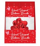 Valentine's Heart Balloon Bundle With Streamers 24pk