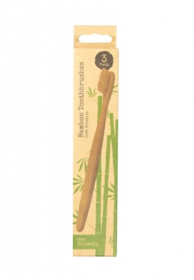 Bamboo Toothbrushes - 3 Pack