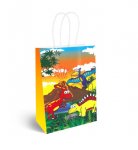 Dinosaur Paper Party Bag with Handles (16 x 22 x 8cm)