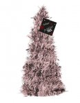 Rose Gold Tinsel Tree 31cm