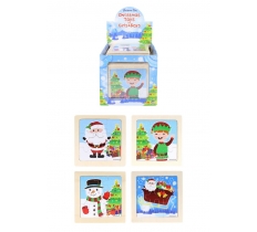 Christmas Wooden Mini Jigsaw Puzzle 11cm x 48PC