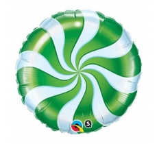 Candy Swirl 18" Red Foil Balloon