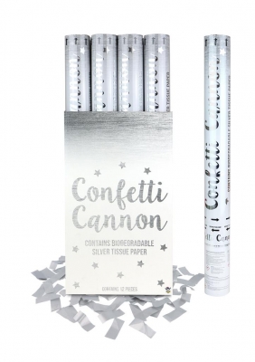 Silver Deluxe Confetti Shooter 50cm