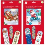 Christmas Card Holders Trad & Cute 2 Pack