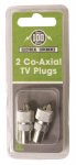 TV Coax Plugs 2 Pack