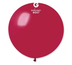 Gemar 31" 1 Latex Balloon G30 Burgundy #047