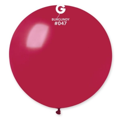 Gemar 31" 1 Latex Balloon G30 Burgundy #047