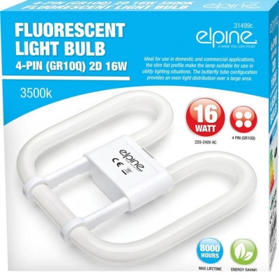 2D Flourescent Tube / Bulb - 4 Pin - 16W