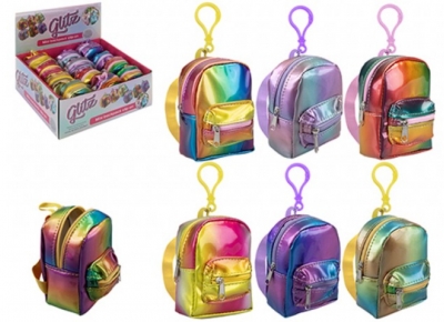 Multicoloured Mini Backpack Clip On 11cm X 5cm 6 Assorted