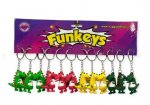 Dinosaur 3D Keyring 12 Pack ( Assorted Colours )