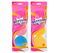 Bettina Face Cleansing Sponges 6 Pack