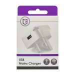 Single USB Mains Charger Fast Charge 2 Amp