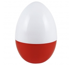 Easter White And Orange Jumbo Plastic Egg 14"