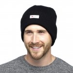 Mens Black Thinsulate Acrylic Hat