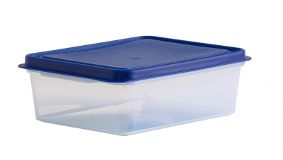 Studio 2L Rect Food Box Clear/Blue