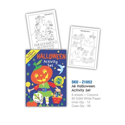 Halloween A6 Mini Pack With Crayons