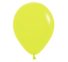 Sempertex 5" Latex Balloons Neon Yellow 100 Pack