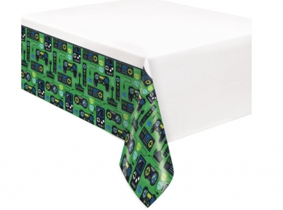 Gamer Birthday Plastic Table Cover 54" X 84"