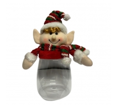 11" Elf Christmas Candy Jar