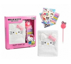 Hello Kitty Fluffy Diary Set