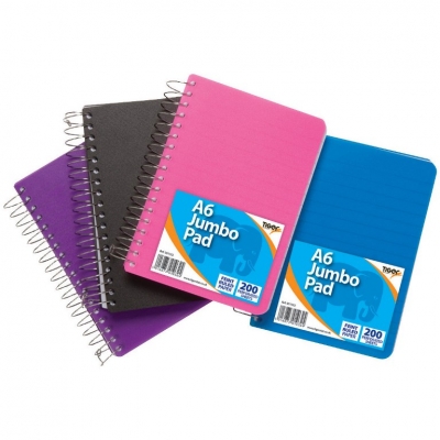 Tiger A6 Polyprop Jumbo Twin Wire Notebook 200 Pages