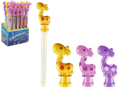 Giraffe Bubble Wands 14" 3 Assorted