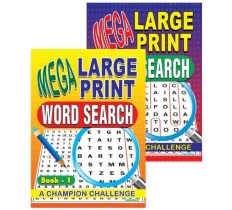 Mega Large Print Word Search Book
