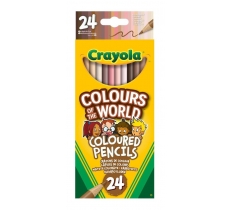 Crayola 24 Colours Of The World Coloured Pencils ( 68-4607 )