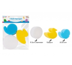 First Steps Bath Sponges 3 Pack