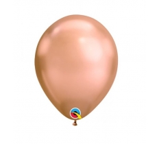 Qualatex 11" Chrome Rose Gold Balloons 100 Pack