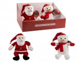 Mini Christmas Plush Santa/Snowman