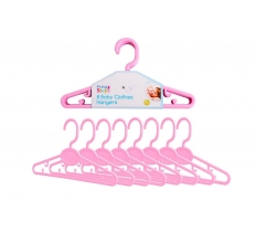 First Steps Pink Baby Clothes Hangers 22cm 8 Pack