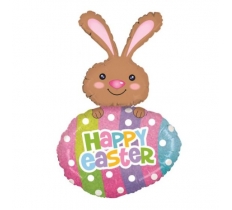 Happy Easter Egg Dots 42" Foil Balloon