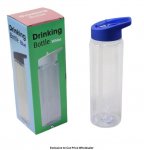 Plain Drinking Water Bottle With Blue Cap